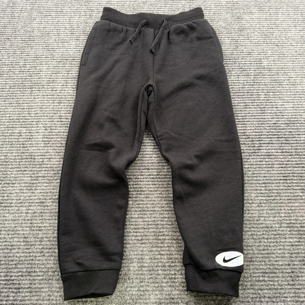 Nike Jogger Sweatpants Youth Girls Size 5X (5-6 Yrs) Black‎ 36K173-023 NWT $48